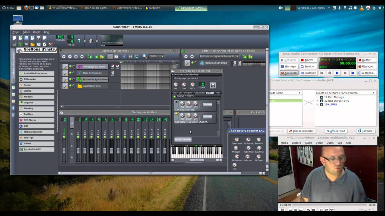 Faire du midi sous logiciel libre, une initiation - YouTube