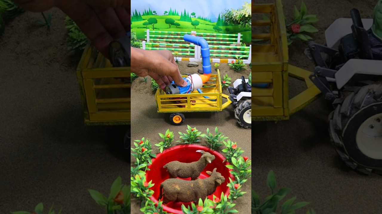 diy tractor video mini water pump science project 