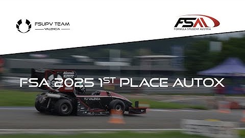 FS Austria 2025 | First place Autocross | FSUPV Team