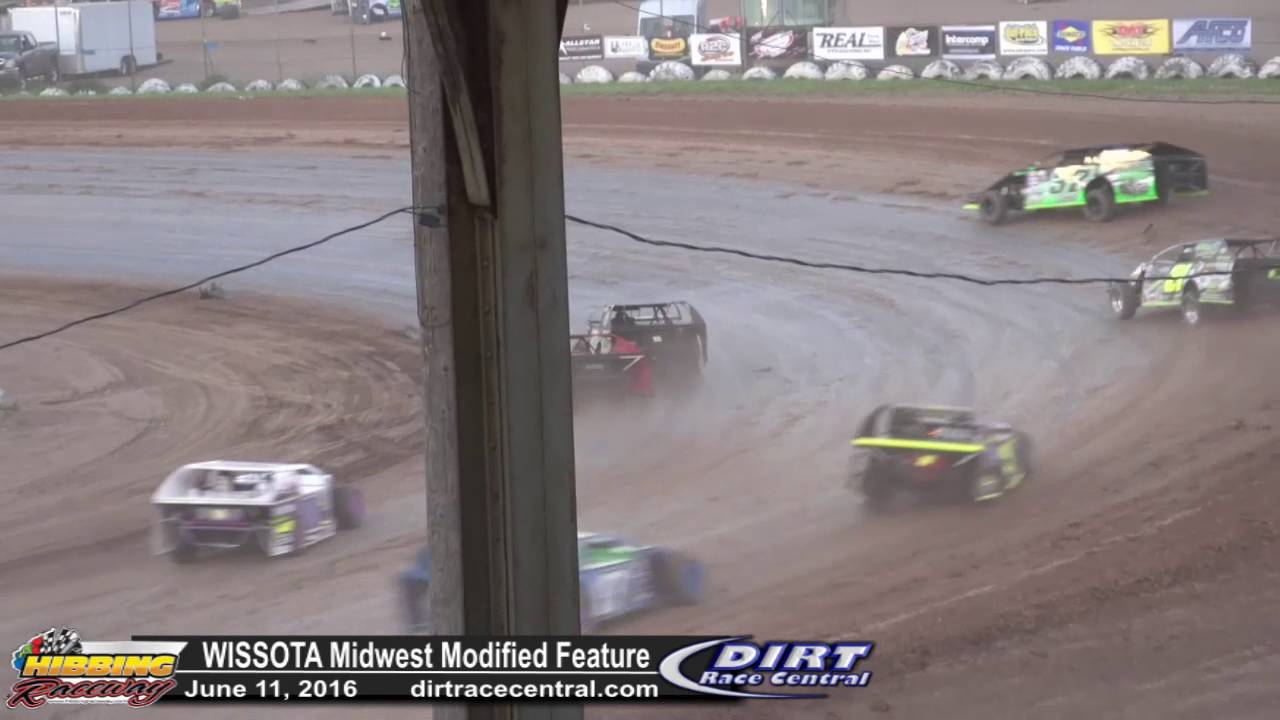 Hibbing Raceway 6/11/16 Midwest Mod Feature Kinter & Saurer - YouTube