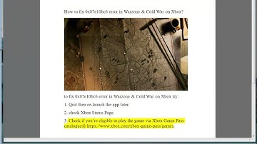 Fix 0x87e10bc6 error in Warzone & Cold War on Xbox