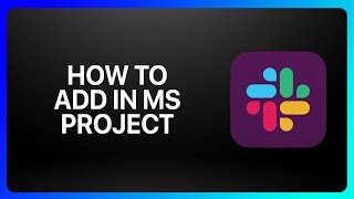 How To Add Slack In Ms Project Tutorial