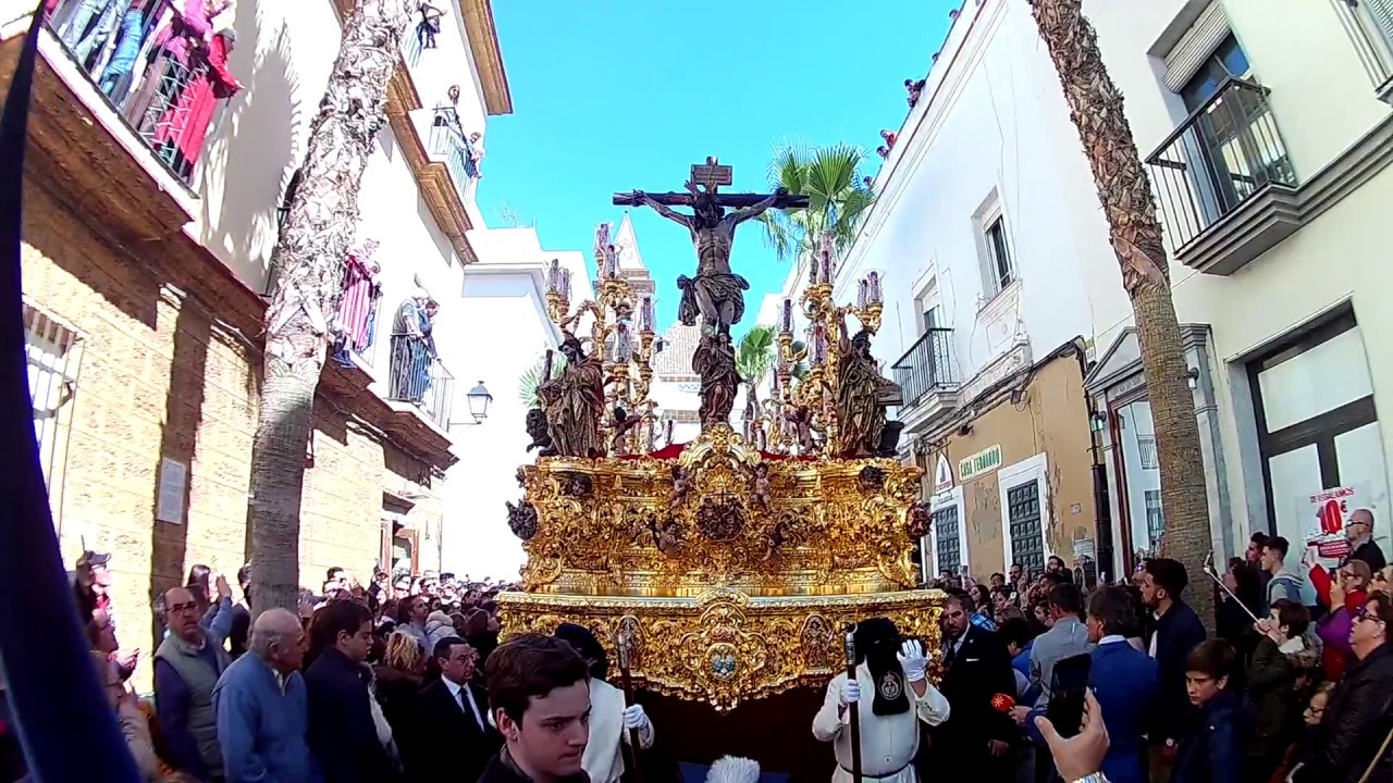 Cristo de la Misericordia en c/ Virgen de la Palma con Rosario, Cádiz 2018