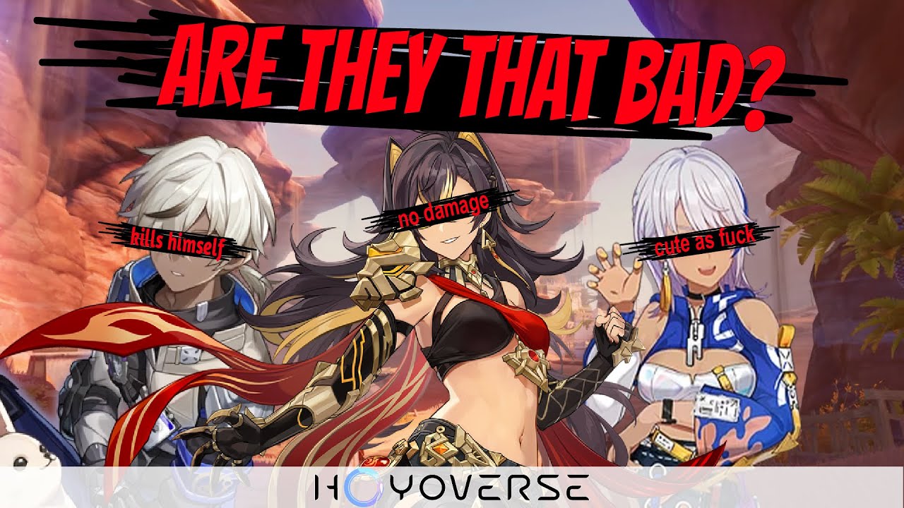 Does hoyo intentionally make colored units worse l Genshin & Honkai analysis