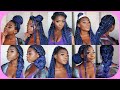 12 SUPER QUICK AND EASY HAIRSTYLES FOR BOX BRAIDS | NO CLIPS OR PINS NEEDED