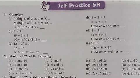 New learning composite mathematics class6 self practice 5h | Schand math class6|ch5 ex5h #primetime 