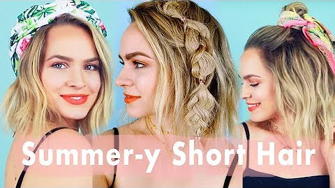 Summer Inspo for Short Hair Hairstyle Tutorial