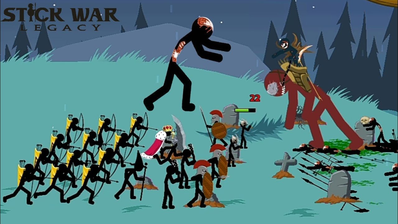 385. Avoid zombies for 1 night in Mission Stick War Legacy