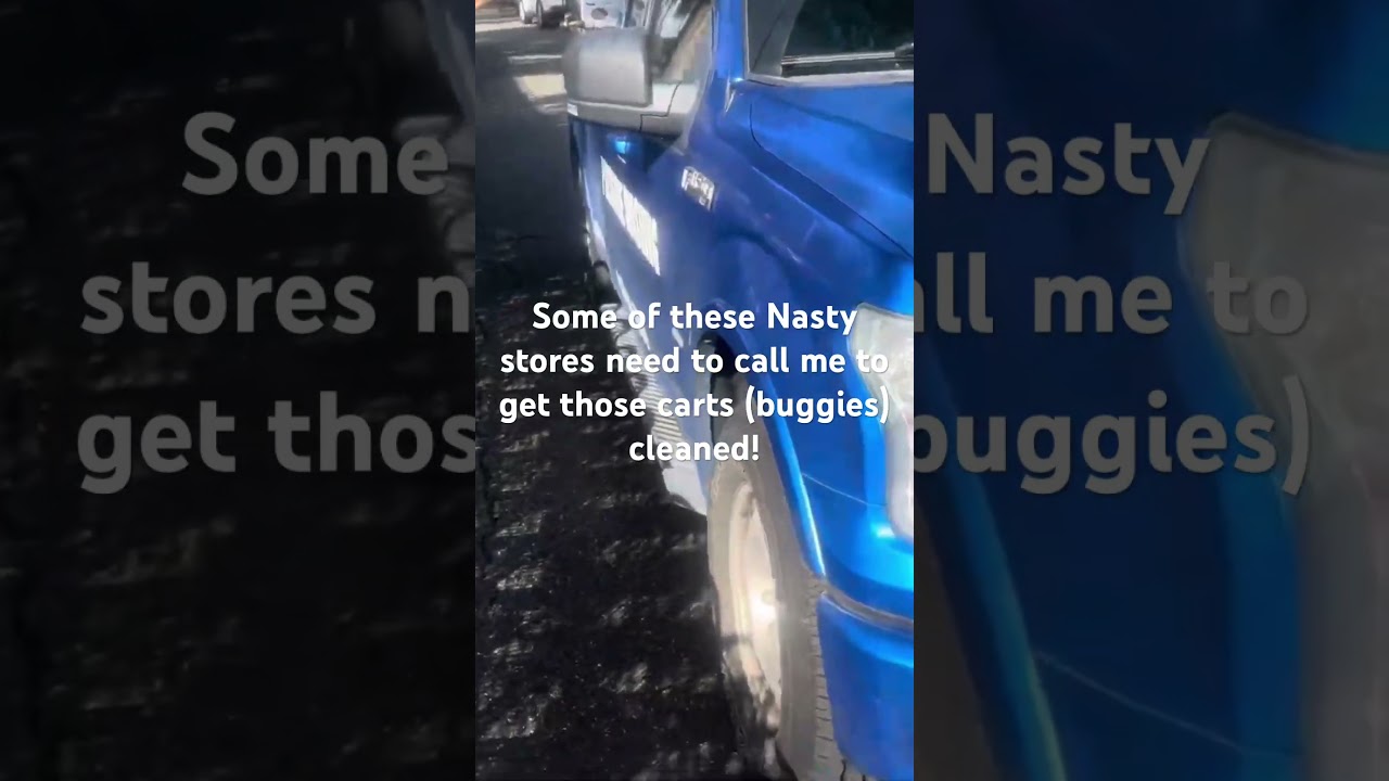 Nasty shopping carts need cleaned weekly.