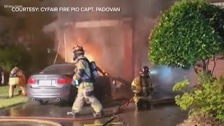 Neighbors help resident escape fire at Cypress home