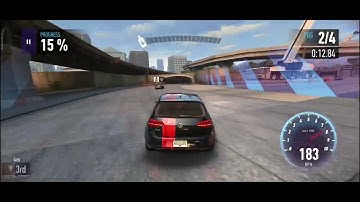 NFS No Limits | Volkswagen Golf GTI | Rush Hour | Blackridge Strip Run, Day
