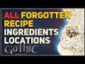 The Forgotten Recipe — All Ingredients Locations — Gothic 1 Remake
