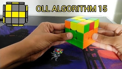 OLL ALGORITHM 15 IN 3X3X3 CUBE WITH FINGER TRICKS