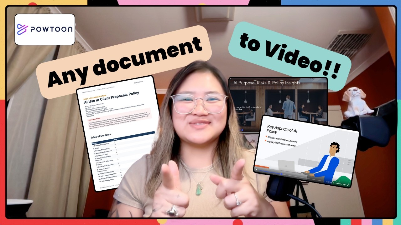 Turn any document into a video | Powtoon tutorial
