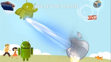 Android peeing on apple | WATCH ANDROID FLYING AND PEEING OVER APPLE | APPLE GOT DISTROYED