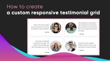 How to create a testimonial grid layout block in Gutenberg Block Editor without coding - CBB
