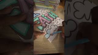 “Relax & Color: FAITH Graffiti Bubble Letters 🎨”