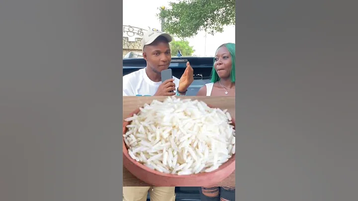 She eats rice all the time 😱😂. #youtubeshorts #foodie #food  #viral  #africa #rice
