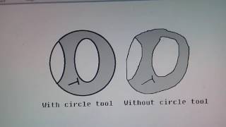 With and Without Circle Tool