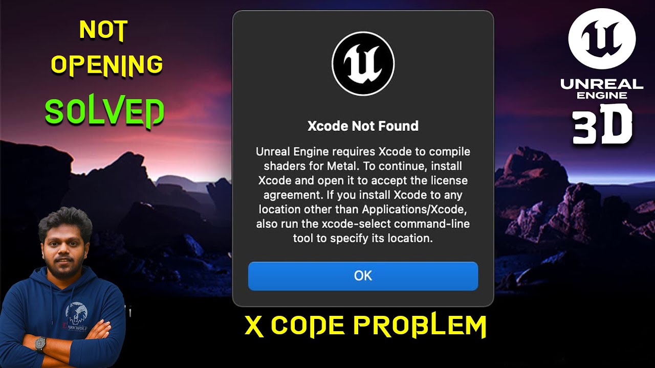 Unreal engine x code opening problem solved .Change xcode folder. unreal opening problem in macOsx