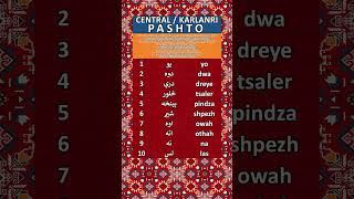 Numbers 1-10 in Central Pashto/Karlanri (Baniswola Dialect)