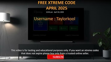 Free Xtreme IPTV Code 1