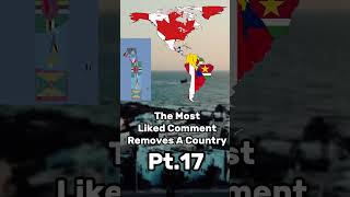 The most liked comment removes a country from the Americas#map#geography#northamerica#southamerica z