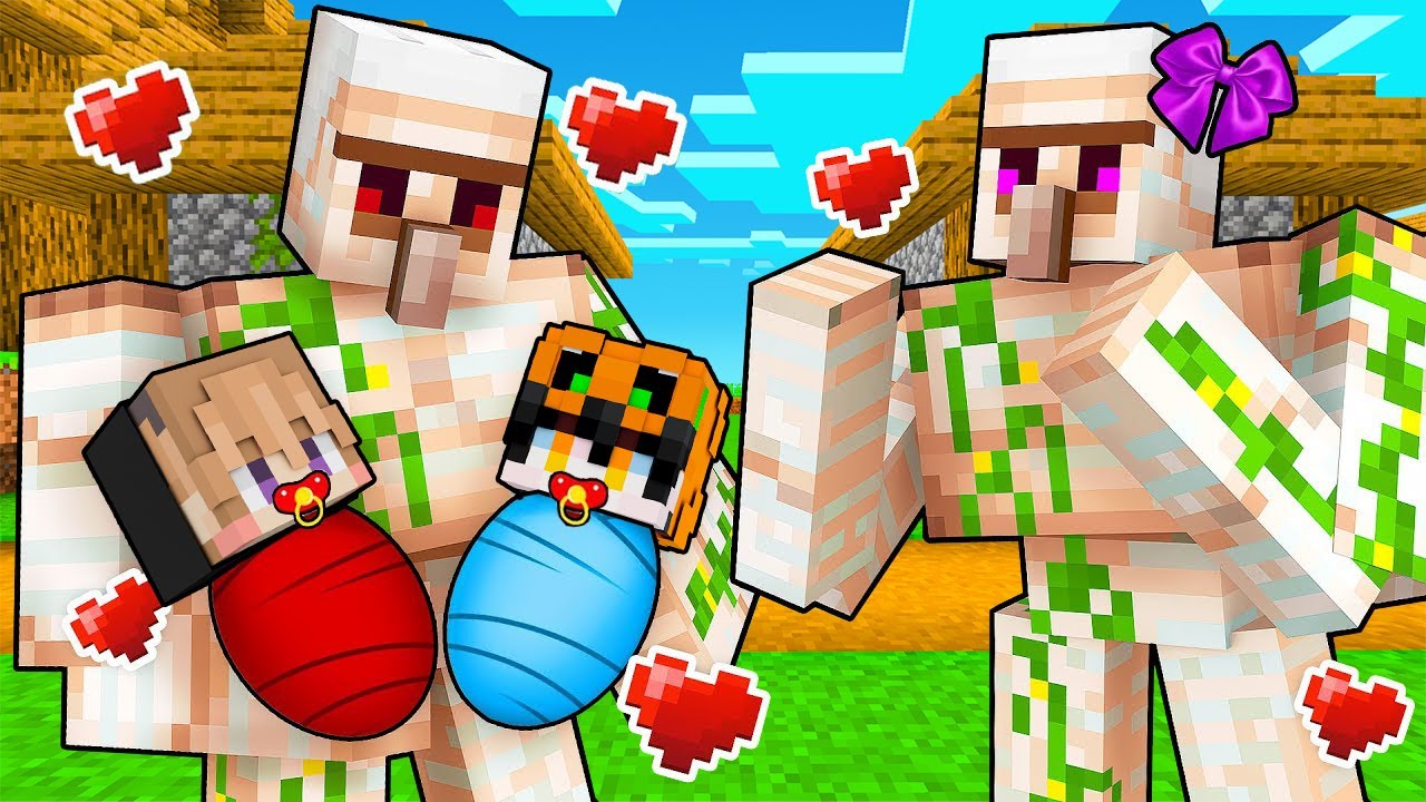 KITA DI ADOPSI KELUARGA IRON GOLEM DI MINECRAFT!!