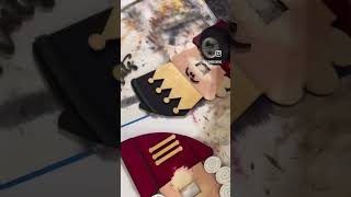 Speed glue our nutcracker door hanger with me. #christmasdecorations #co2lasercutter #nutcrackers