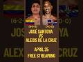 José Santoya vs Alexis De La Cruz | Colombia vs Dominican Republic | April 25th | WBA Free Streaming