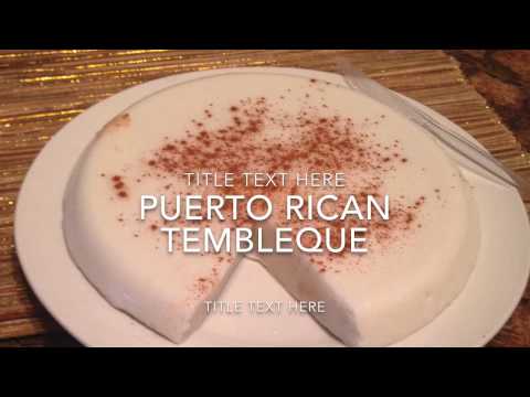 Puerto Rican Tembleque or coconut custard