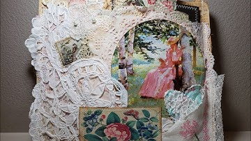 Altered File Folder Journal Flip Through and Adding Ephemera to Black and White Journal(SOLD) 👍