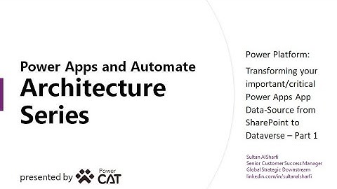 Migrate SharePoint Data To Dataverse - Part 1