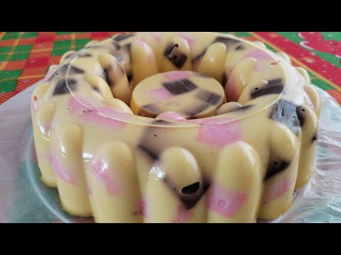 Gelatina napolitana para el postre