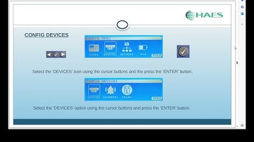 Haes Technologies Esprit Addressable Fire Alarm config menu