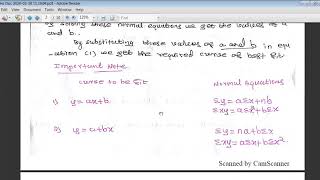 18MAT41 Complex analysis probability and statistical methods Statistical methods and curve fitting C