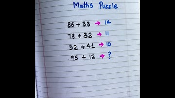 Maths puzzle #maths#mathswise #logicpuzzle #mathspuzzle #puzzle #viral#mcq#braintest#reasoning #ias