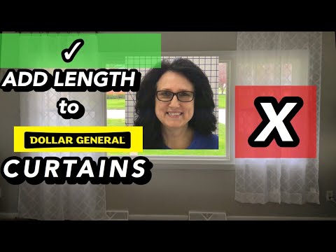 Video: How To Lengthen The Curtain