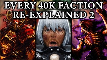 Every Single Warhammer 40k (WH40k) Faction Re-Explained | Part 2
