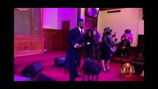 Video thumbnail of "Praise break at the Upper Room Apostolic Cathedral Baltimore MD - Pastor D. Farmer Dances and Runs!"