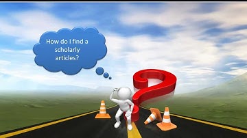 How to Find Scholarly Articles