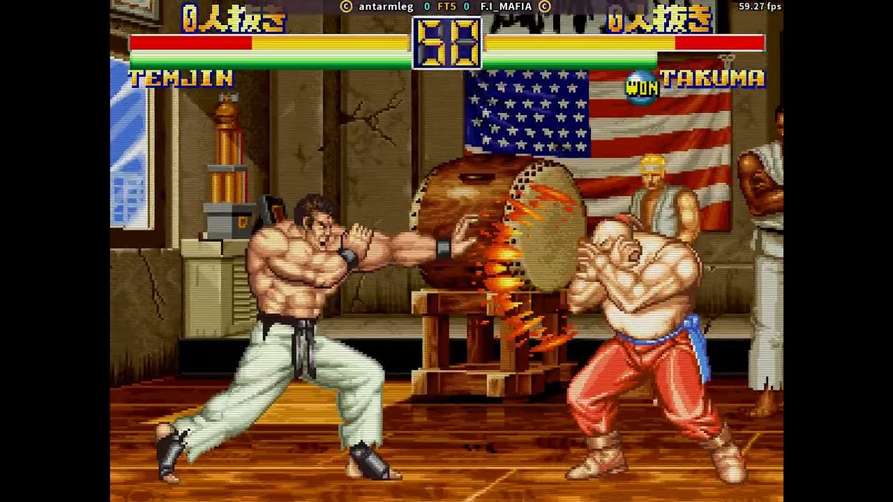 fightcade art of fighting 2 antarmleg (Korea) vs F.I_MAFIA (Korea)