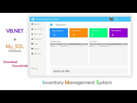 Inventory Management System in VB.NET and MySql database[Source code] | VB.NET Tutorial