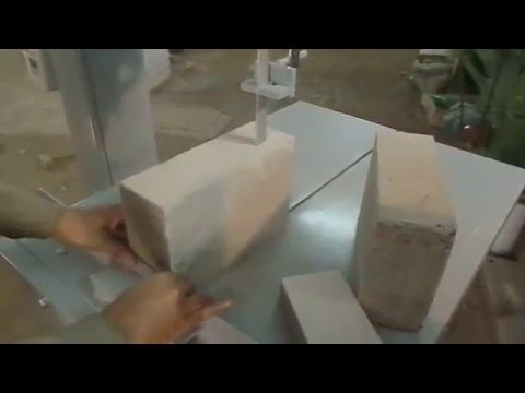 AAC Block Cutting on GRIFFIN Block saw