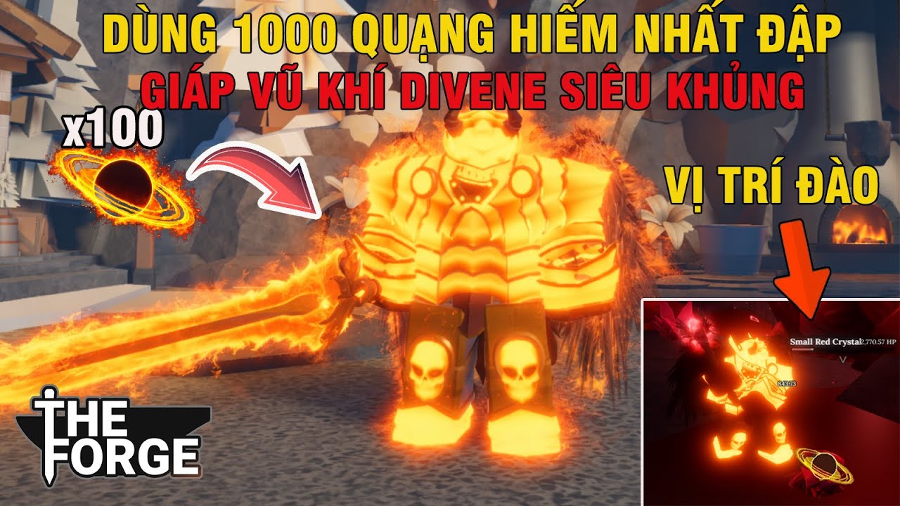 DÙNG 1000 QUẠNG HIẾM NHẤT ĐẬP GIÁP RAVEN VŨ KHÍ KHỦNG VÀ VỊ TRÍ BUG ĐÁ DIVINE LIÊN TỤC (THE FROGER)