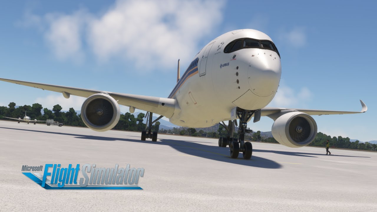 Microsoft Flight Simulator Airbus A350-900ULR from Yogyakarta to Makassar