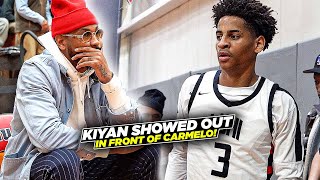 Kiyan Anthony Shows OUT In Junior Year DEBUT In Front Of Carmelo Anthony!
