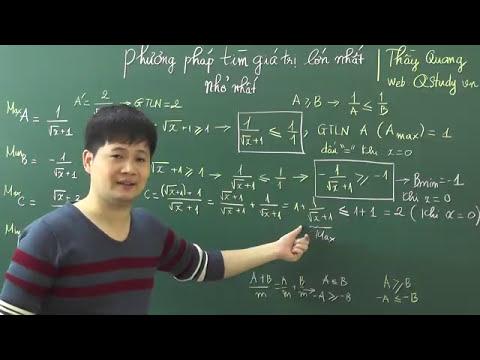 Video Tìm giá trị lớn nhất nhỏ nhất của biểu thức lớp 9 - youtube