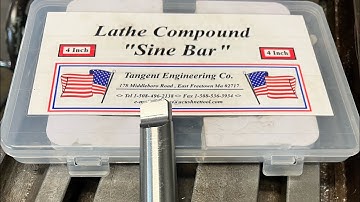 Machining a Morse Taper using a Lathe Compound Sine Bar