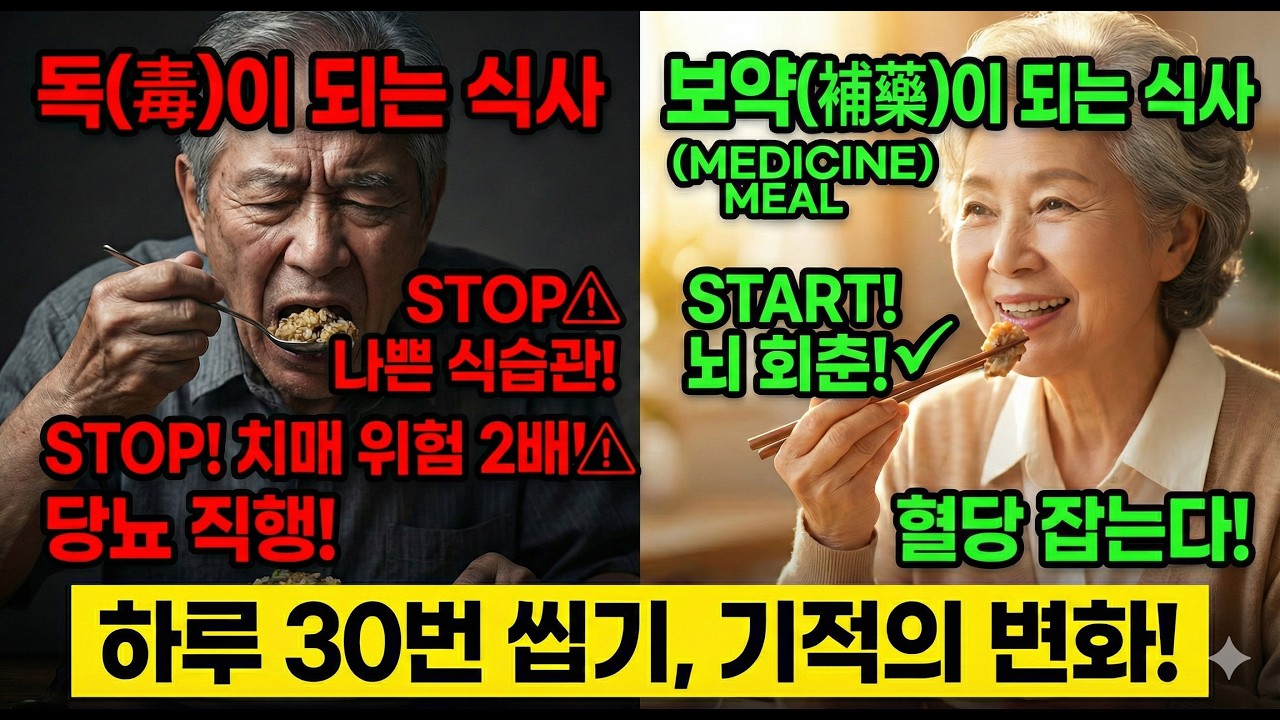혹시 식사 10분 만에 끝내시나요? 내 몸을 망치는 최악의 습관 1위